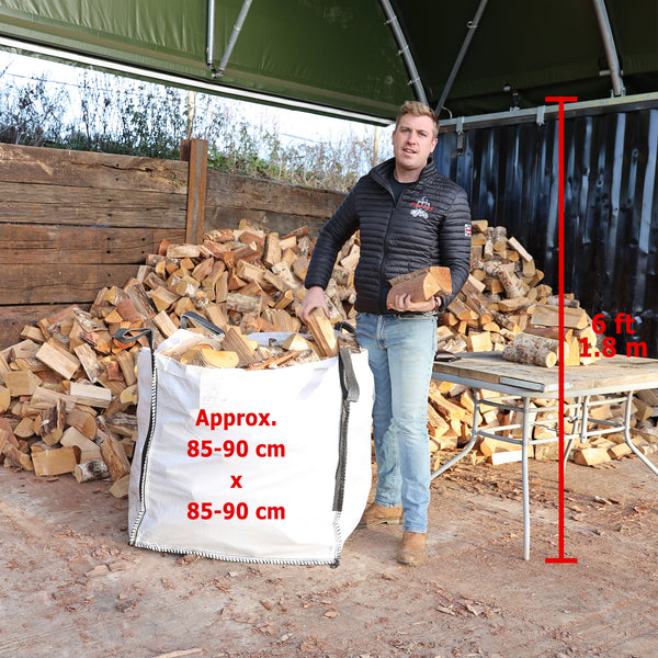 Seasoned Firewood logs - HARDWOOD (LARGE BAG)